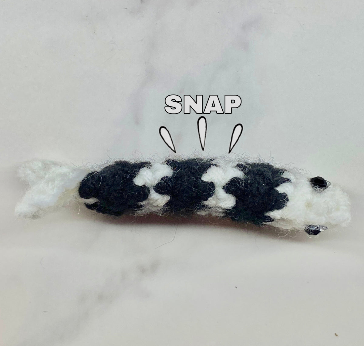 White & Black Fidget Fish
