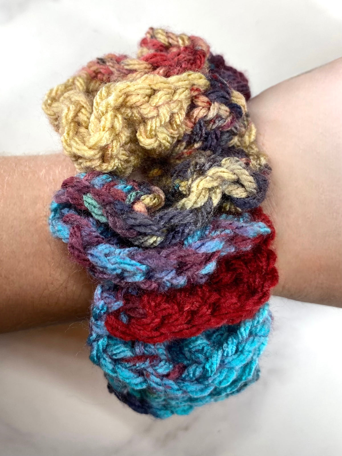 Autumn Crochet Scrunchie