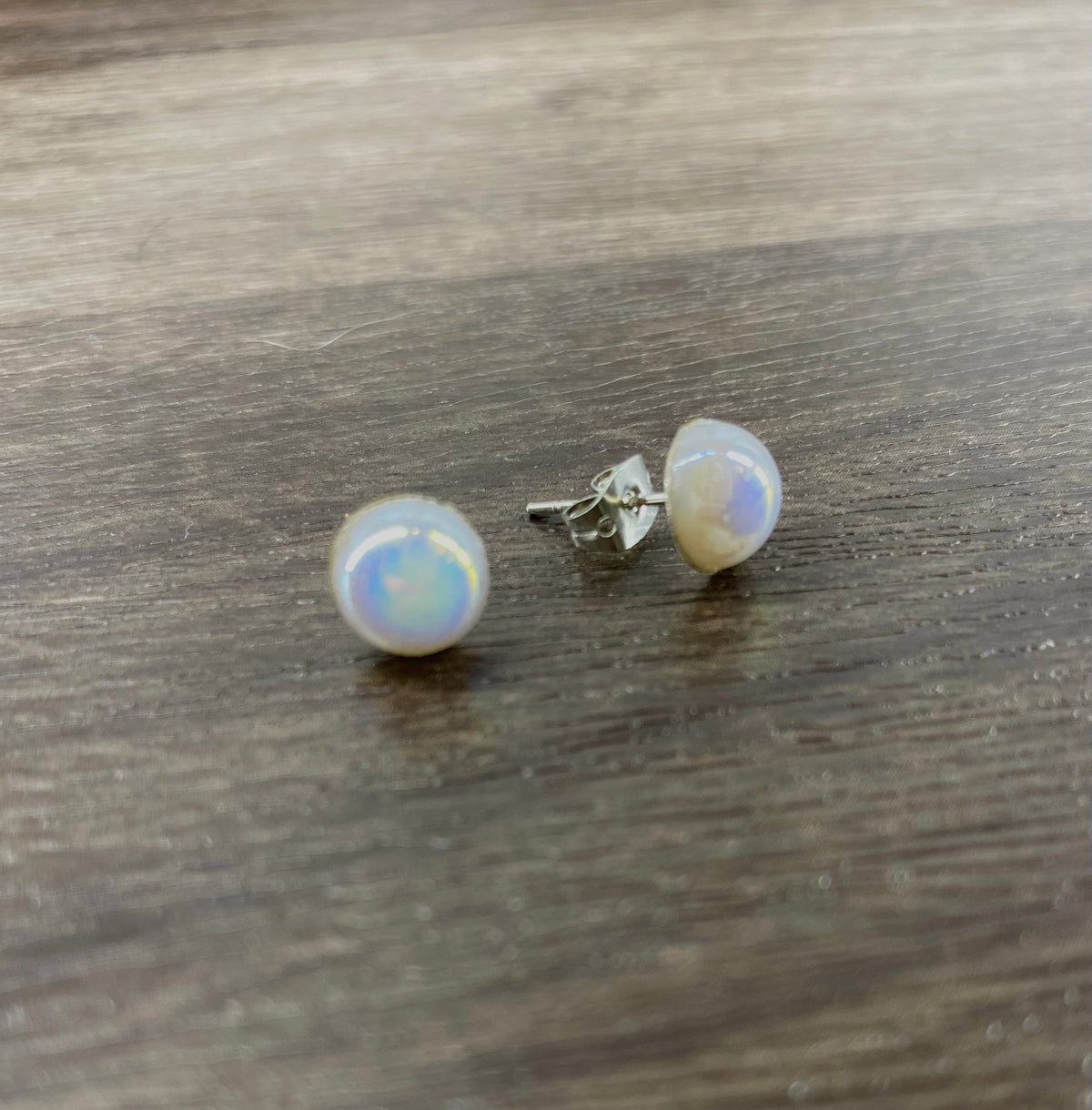 White Pearl Studs