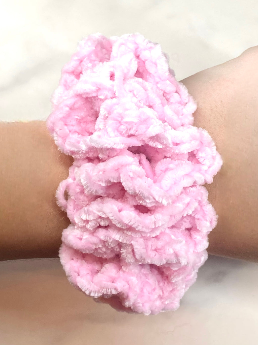Light Pink Juicy Couture Crochet Scrunchie