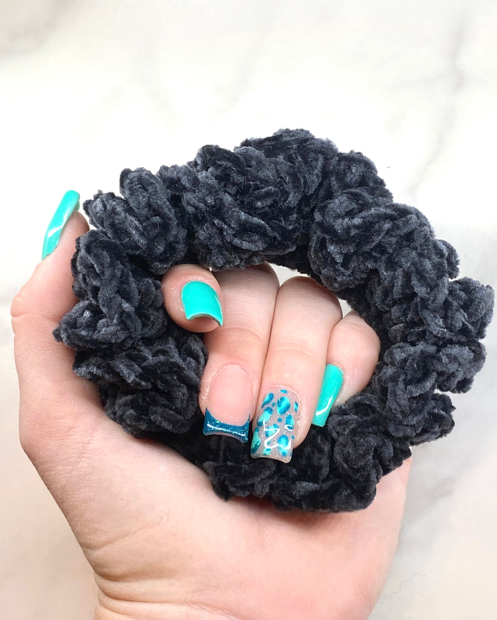 Black Juicy Couture Crochey Scrunchie