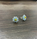 Blue Flower Studs