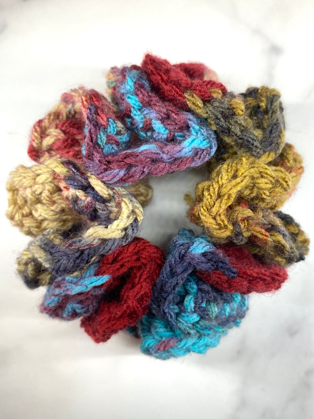 Autumn Crochet Scrunchie