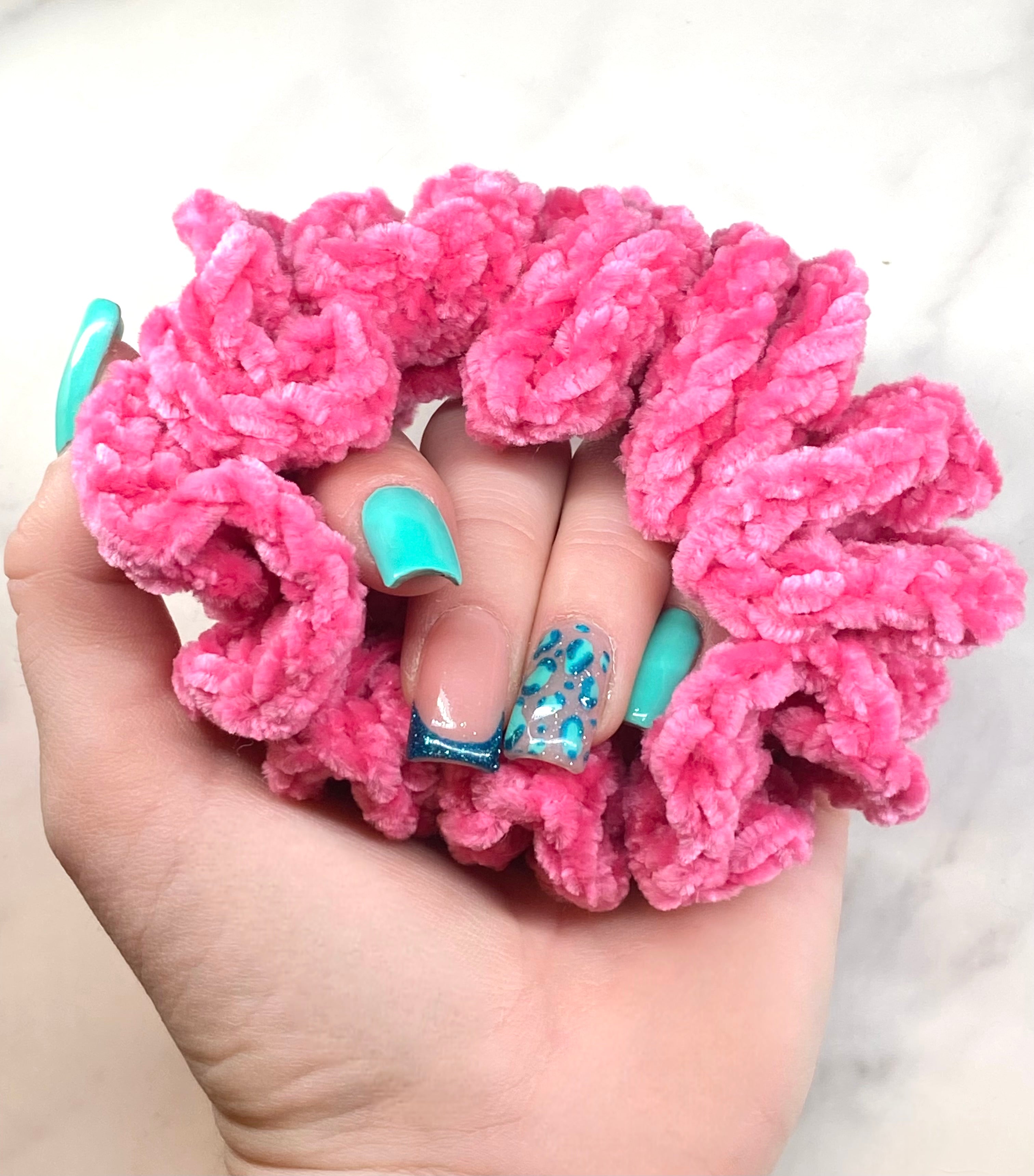 Hot Pink Juicy Couture Crochet Scrunchie