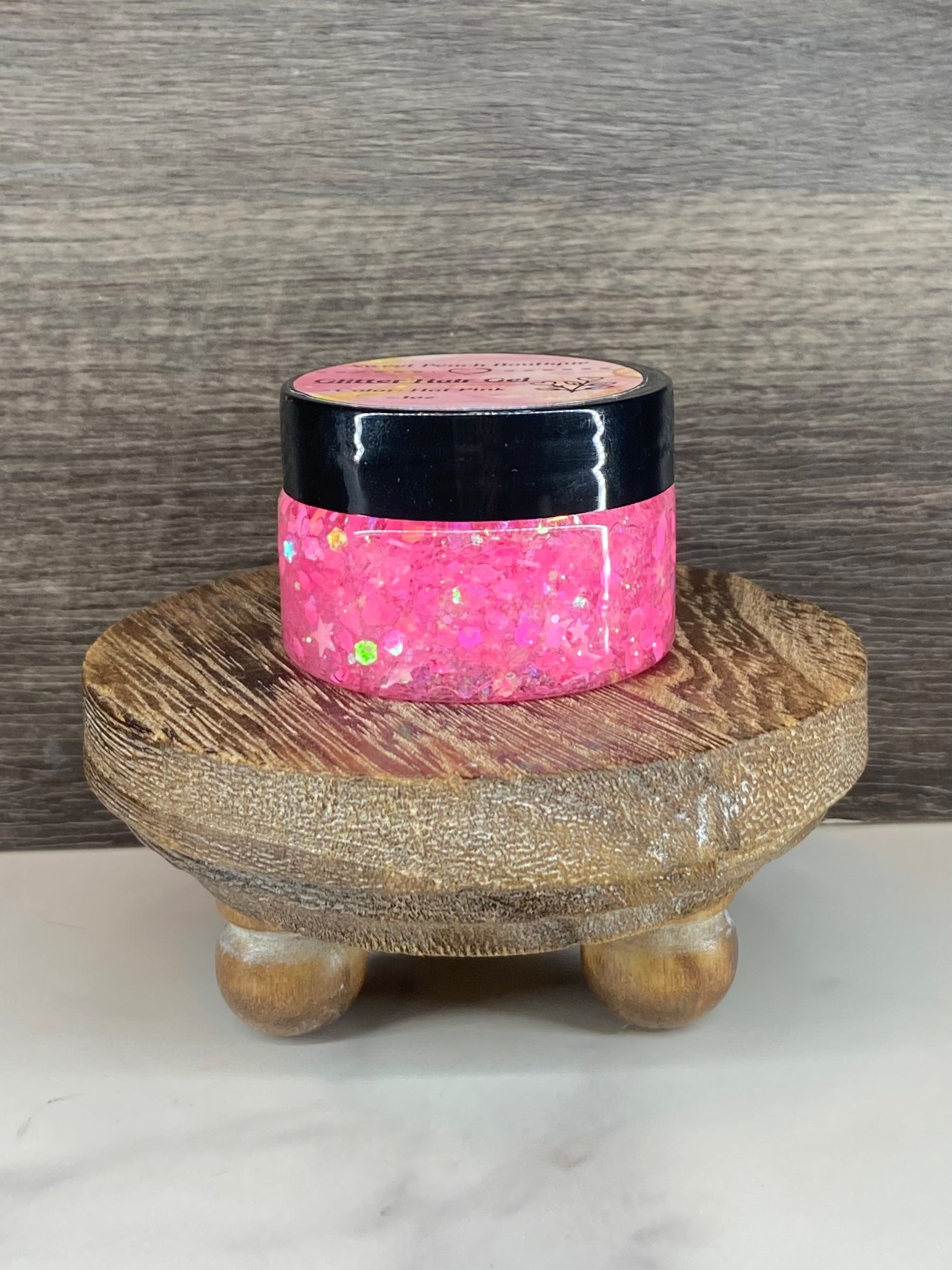 Hot Pink Glitter Gel