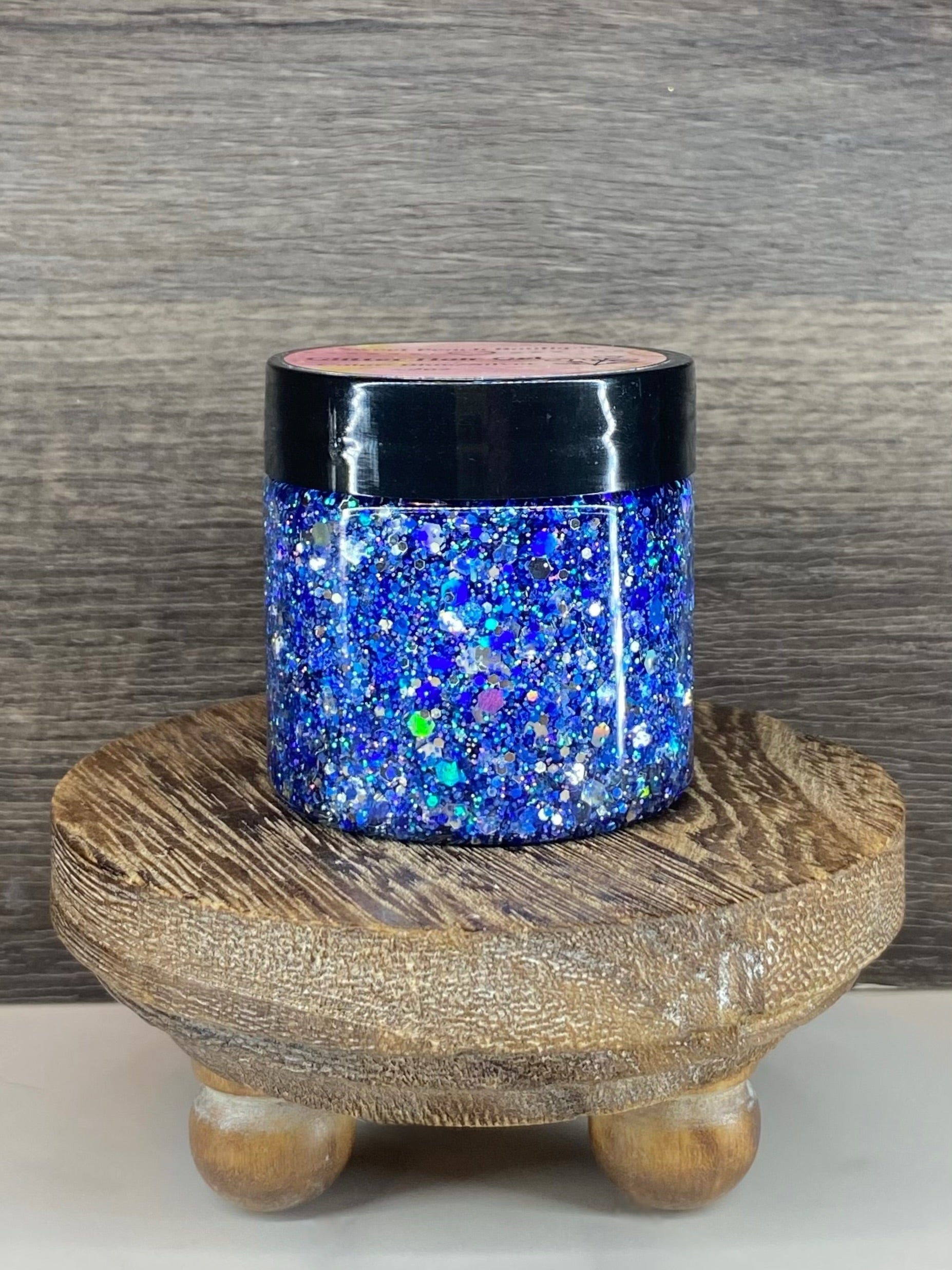 Navy Blue & Silver Glitter Gel