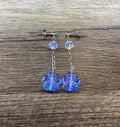 Purple Flower Studs