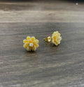 Yellow Flower Studs