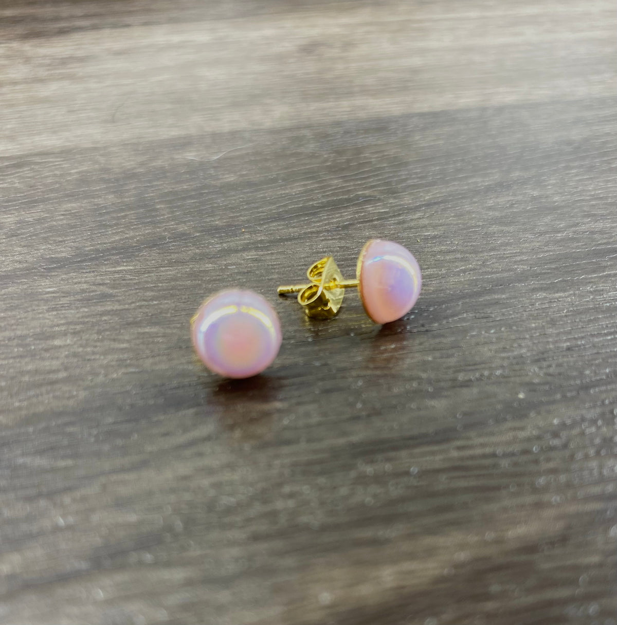 Pink Pearl Studs