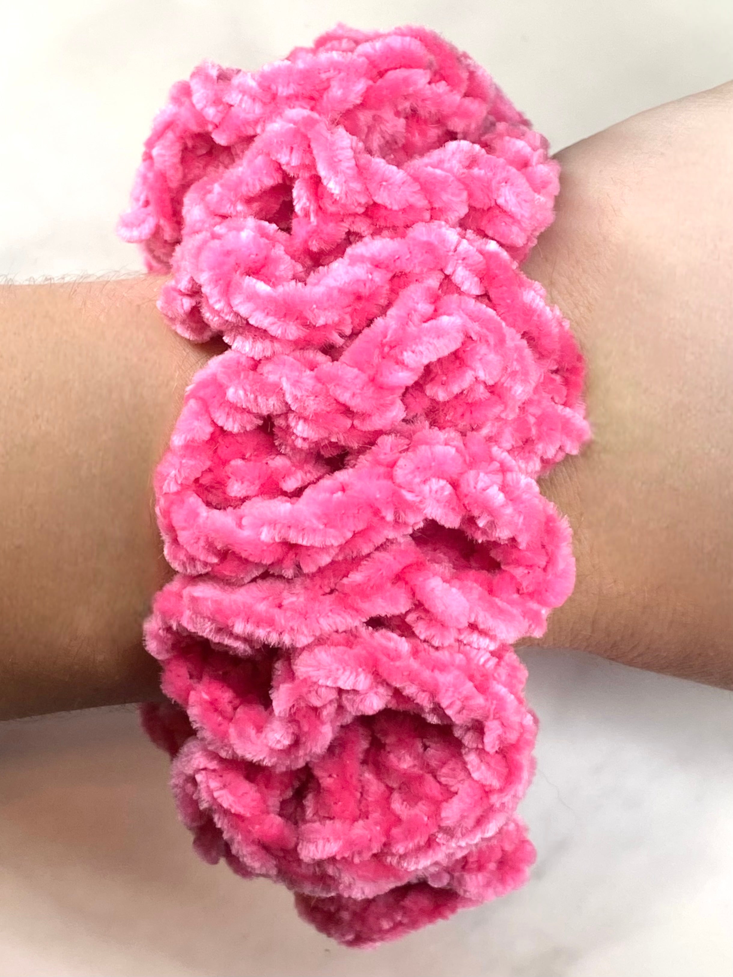 Hot Pink Juicy Couture Crochet Scrunchie
