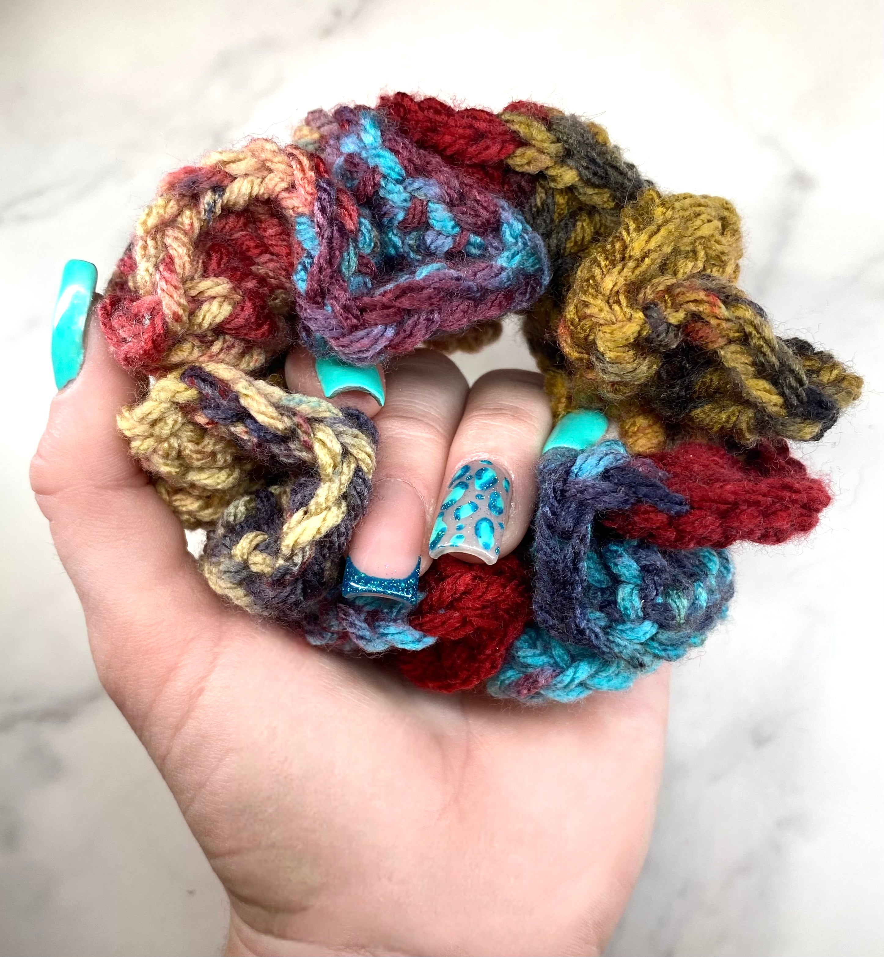 Autumn Crochet Scrunchie