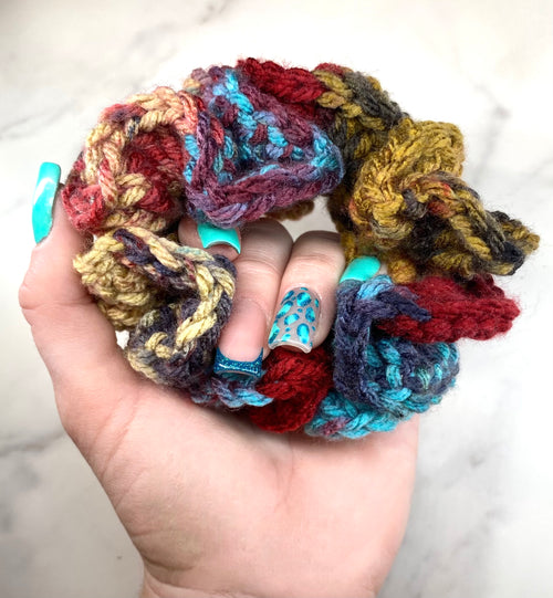 Autumn Crochet Scrunchie