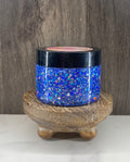 Navy Blue & Silver Glitter Gel