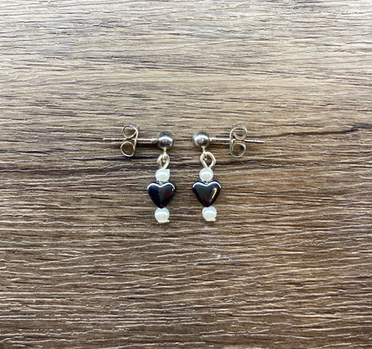 Black Heart Studs