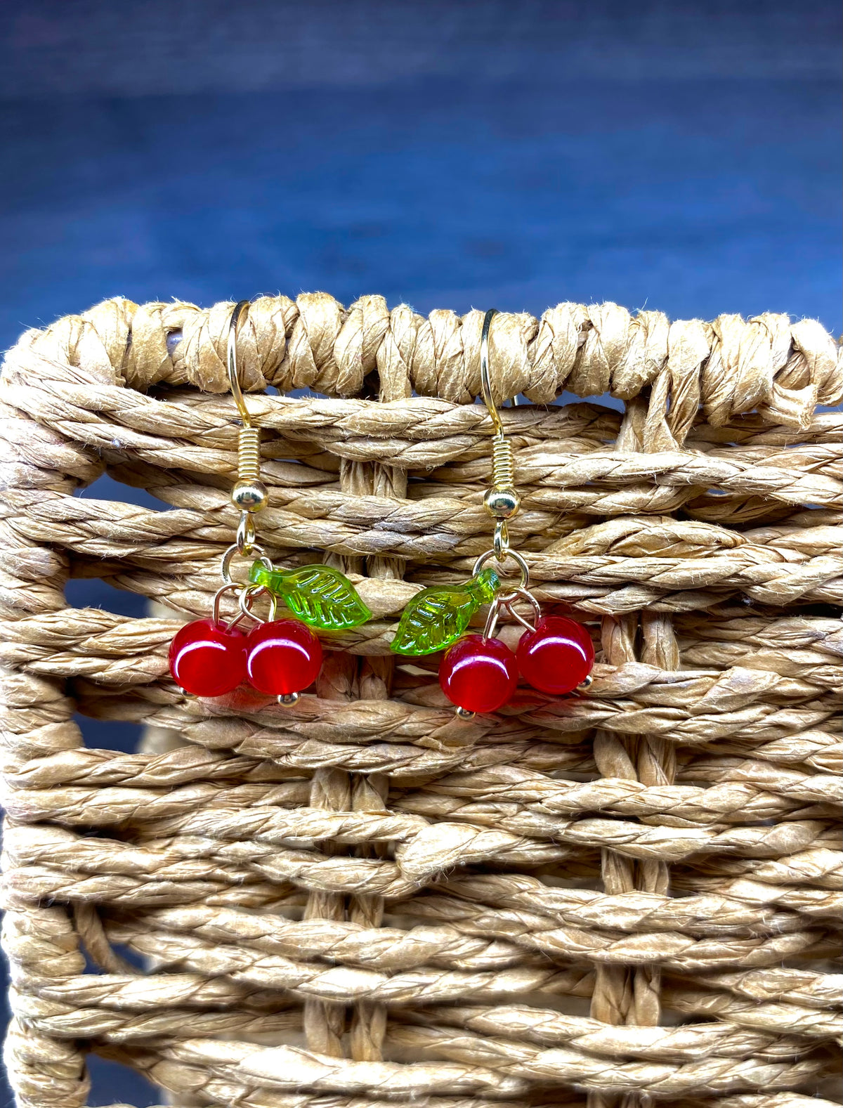 Cherry Bead Earrings