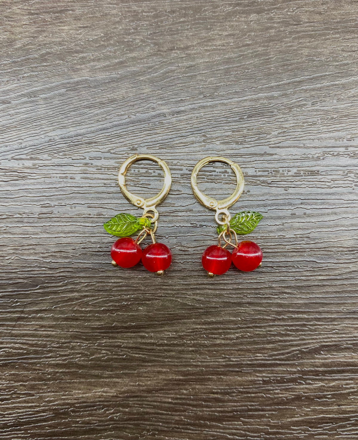 Cherry Bead Earrings