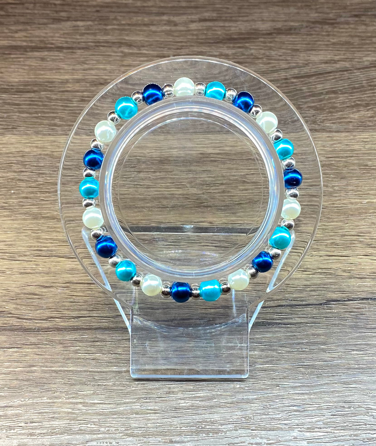 Blue Pearl Bracelet