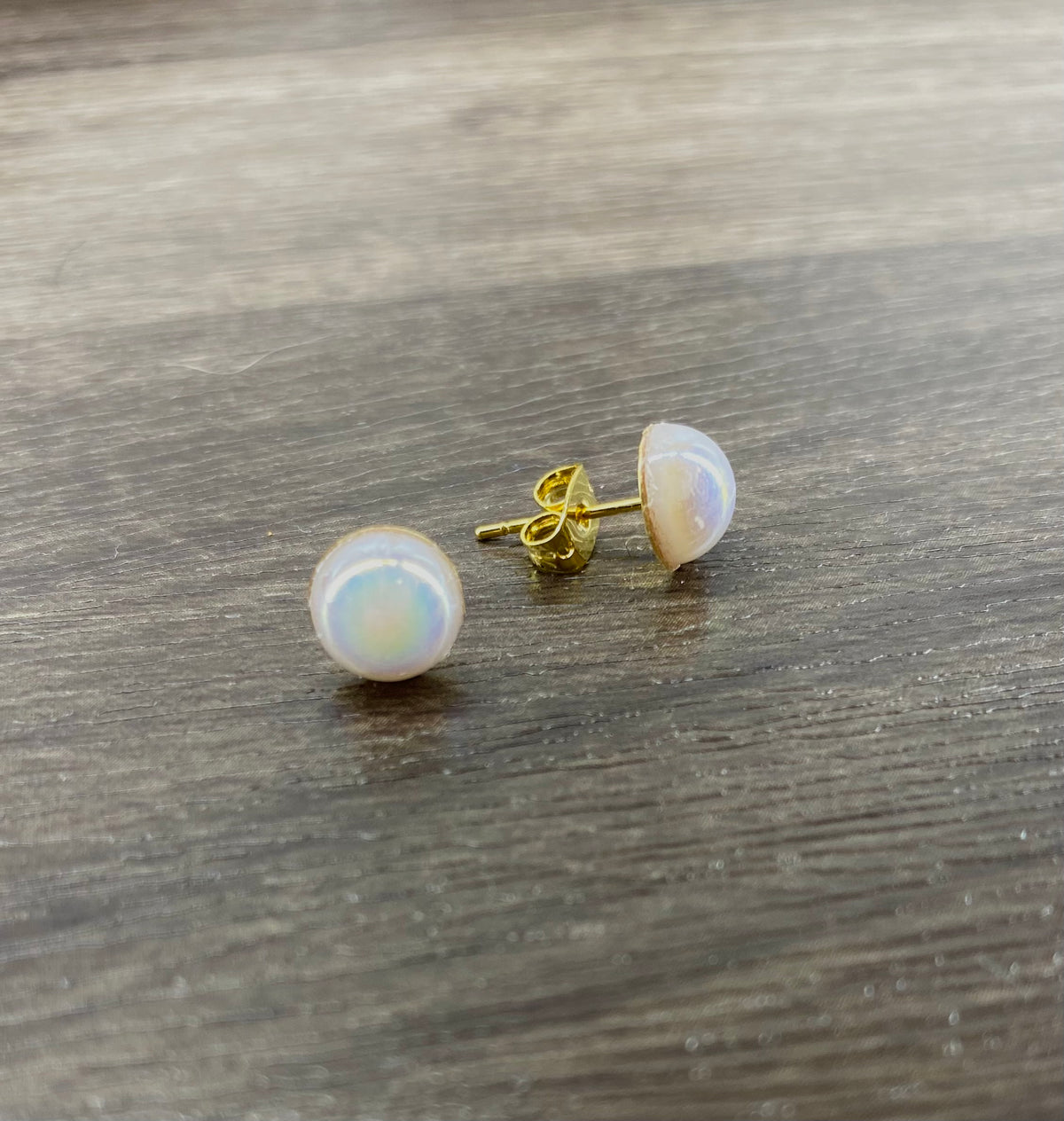 White Pearl Studs