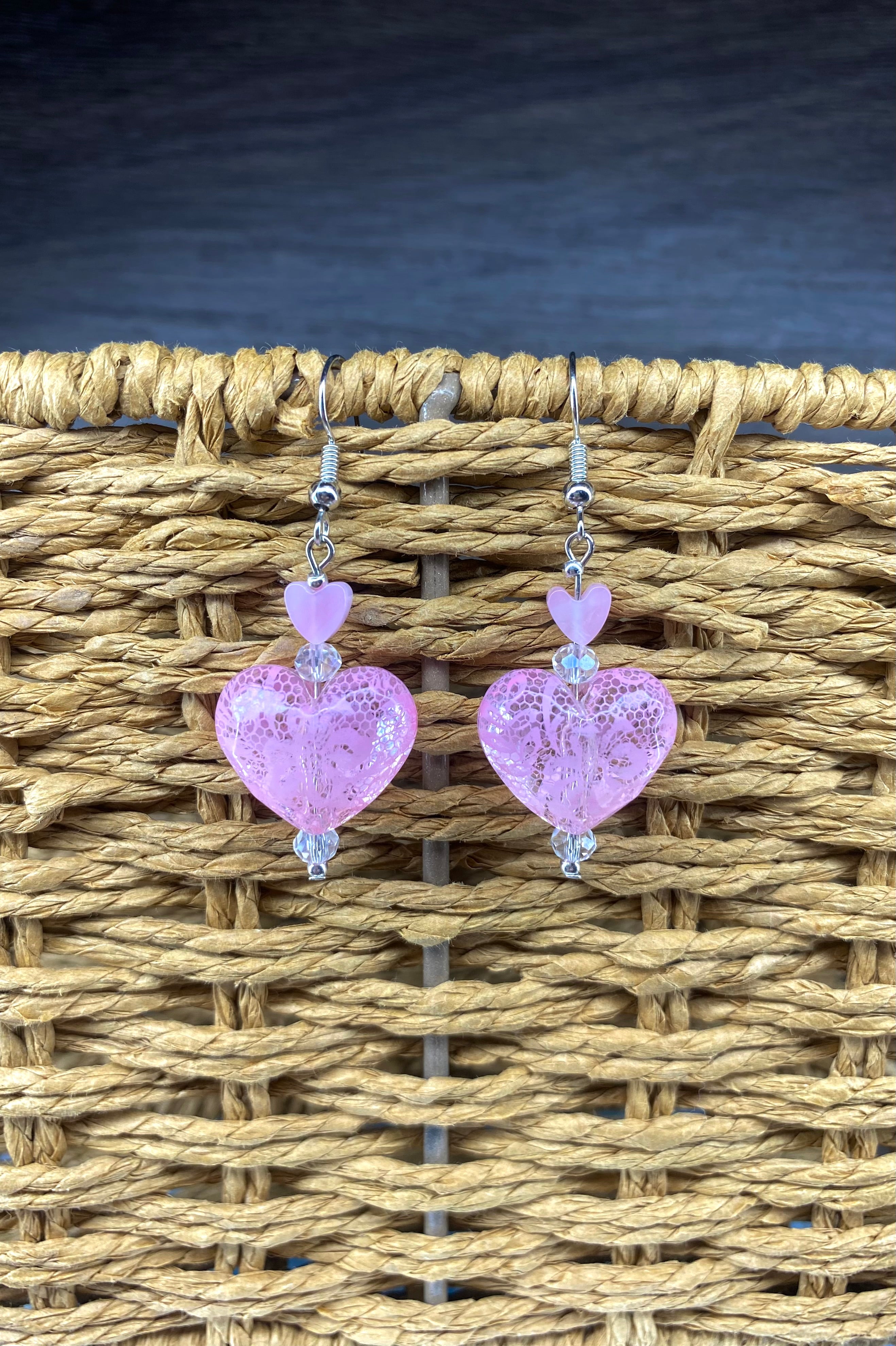 Lace Heart Earrings