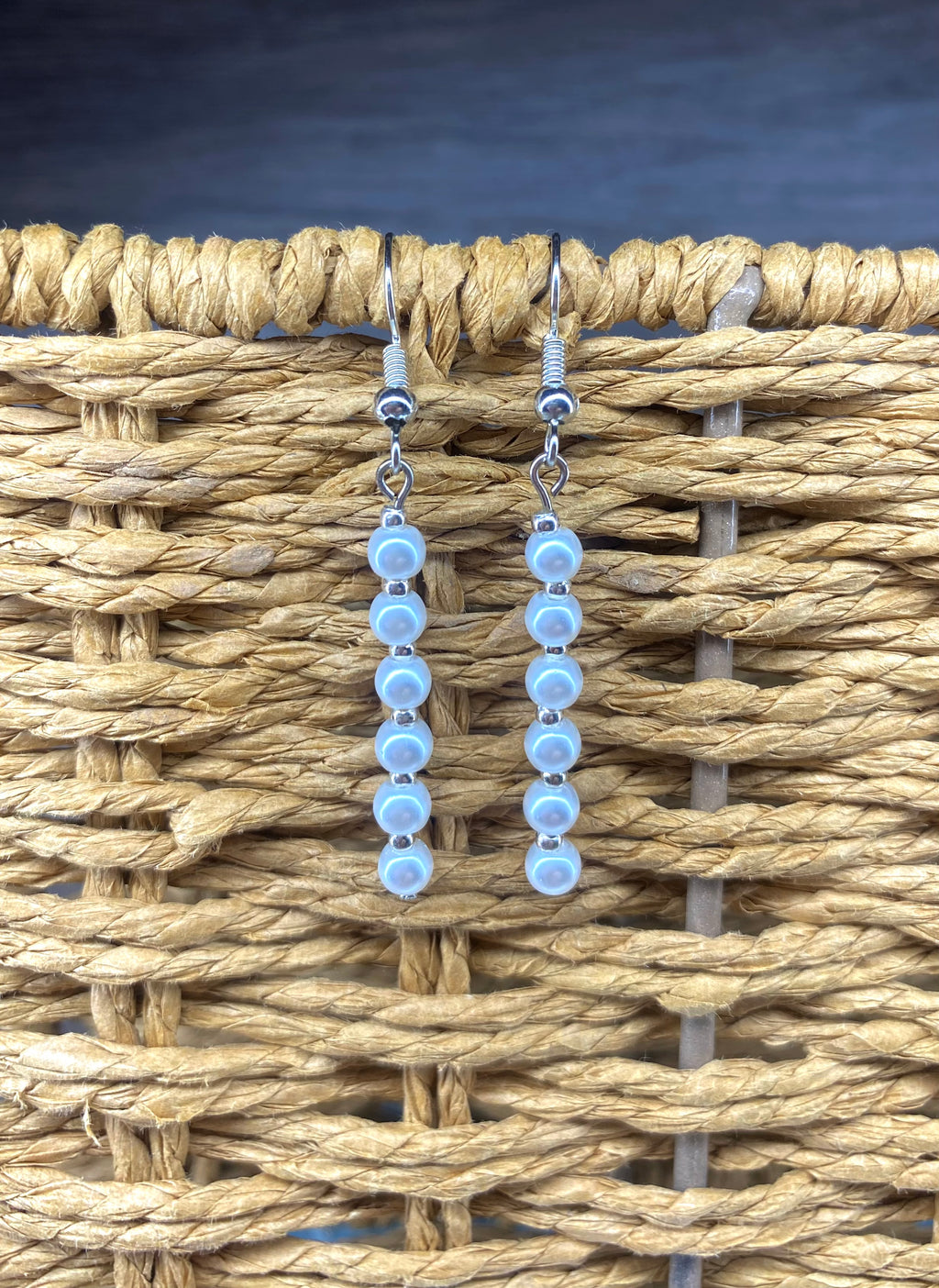 6 Small Pearl Earrings