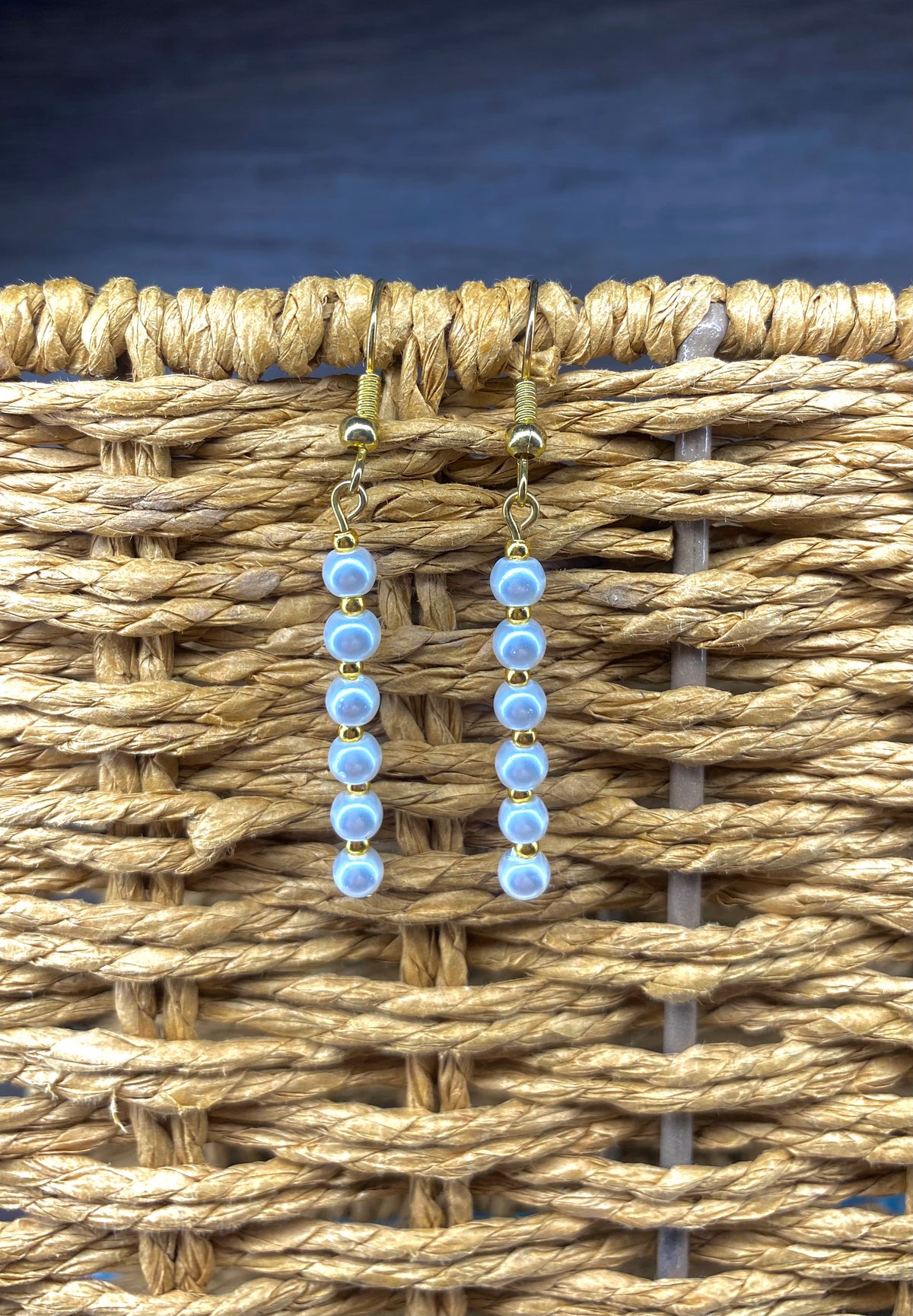 6 Small Pearl Earrings