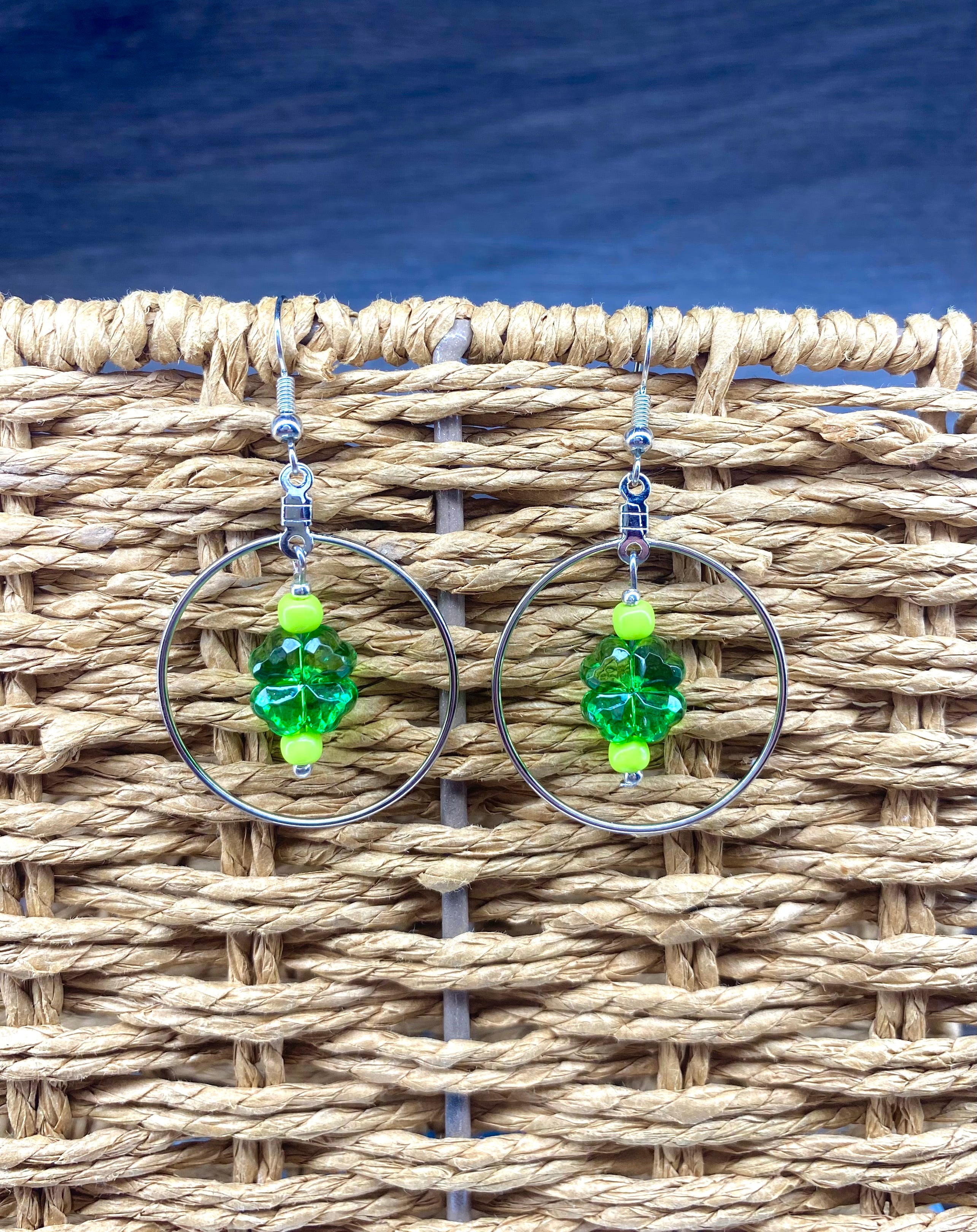 Shamrock Hoop Earrings