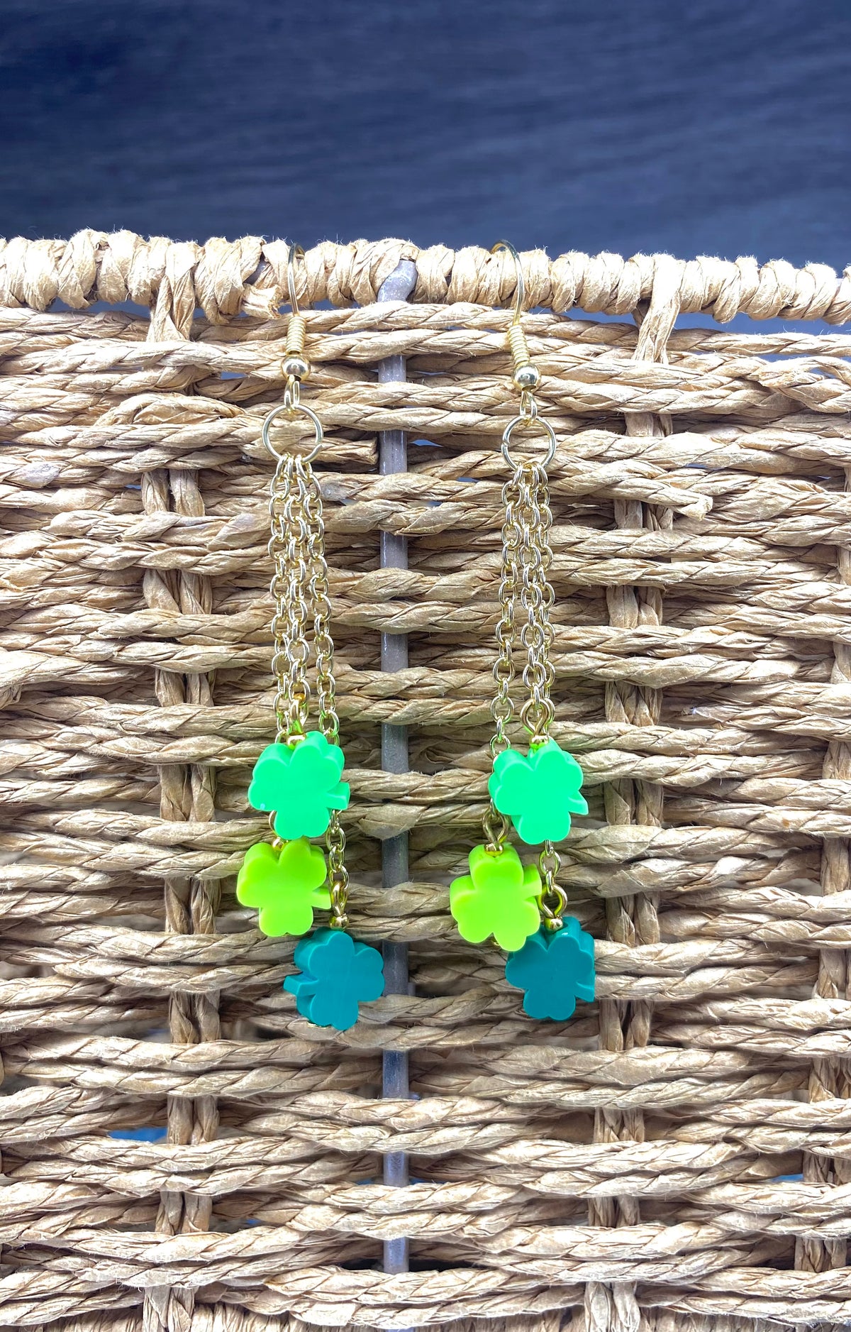 Shamrock Chain Link Earrings