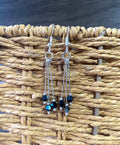 Three Bead Dangle Earrings